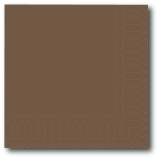 [G158] Servetten, Bruin, 20X20Cm, 2 Laags, 200St