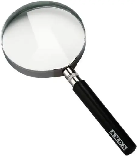 [GROOT75] Arda - Vergrootglas In Glas. Diameter: Vergrootglas 75Mm Zoomx3