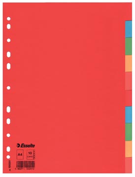 [100201] VERDEELKAARTEN KARTON A4 (GR, 10)