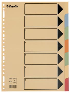 [3030725] VERDEELKAARTEN KARTON A4 (300GR, 7)