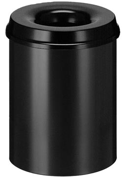 [31001316] VLAMDOVENDE PAPIERBAK (ZWART, 15L)