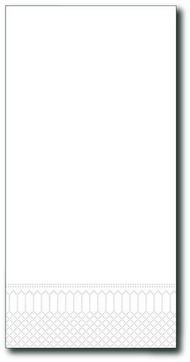 [G904] Servetten, Wit, 40X40Cm, 2Laags, 1/8, 50St 