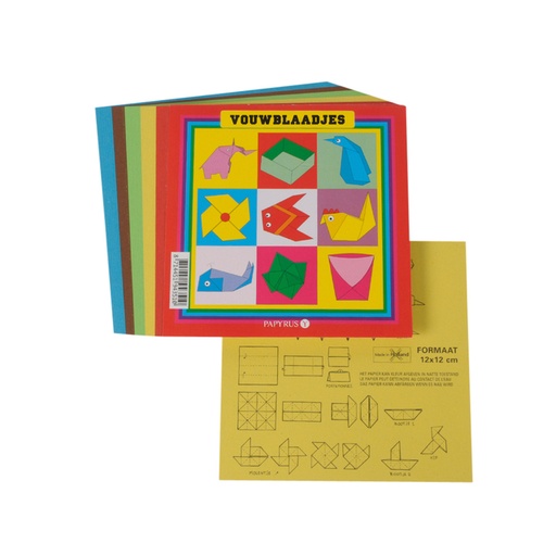 [141900] Vouwblaadjes (12X12Cm, 90 Vellen)