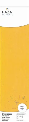 [100507] Crepe Papier Okergeel (Fsc, 250X50Cm) Op Rol