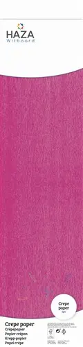 [100523] Crepe papier donkerroze (250x50cm) op rol