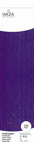 [100531] Crepe papier paars (FSC, 250x50cm) op rol