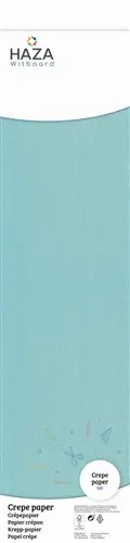 [100533] Crepe papier licht blauw (FSC, 250x50cm) op rol