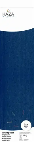 [100539] Crepe Papier Marineblauw (Fsc, 250X50Cm) Op Rol