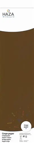 [100557] Crepe Papier Donkerbruin (250X50Cm) Op Rol