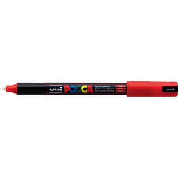 [PC1MCR] Posca Conische Punt Extra Fijn 0.7-1.0Mm Rood