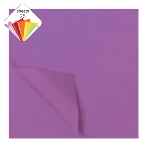 [186129] Zijdevloei Papier Cyclaam (50X70Cm,25 Vel)