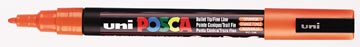 [PC3MOF] Posca Conische Punt Fijn 0.9-1.3Mm Donkeroranje