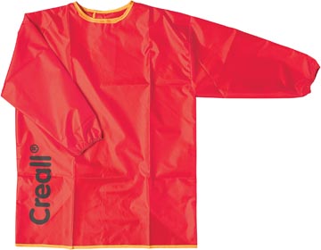 [27005] Creall Verfschort Medium Rood – Kliederschort - Knutselschort - 5-8 jaar - wasbaar - professionele kwaliteit - rood