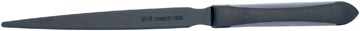 [7523096] MAUL briefopener Pro 21.5cm, vlak model, zwart handvat van soft kunststof, RVS opener ook zwart