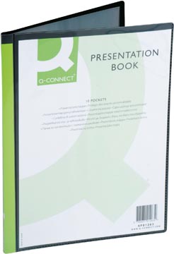 [KF01263] Q-Connect Showalbum Personaliseerbaar A4 10 Tassen Zwart