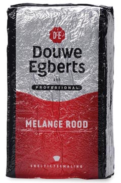 [92076] Douwe Egberts Gemalen Koffie Voor Snelfilters Rood, Pak Van 1 Kg