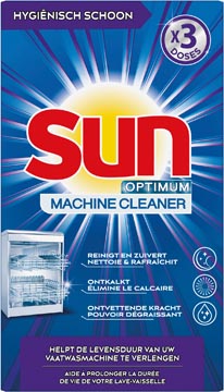 [1257797] Sun Optimum Vaatwasmachinereiniger, Doos Met 3 Dosissen
