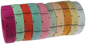 [1-1000] Ticketrollen Geassorteerde Kleuren