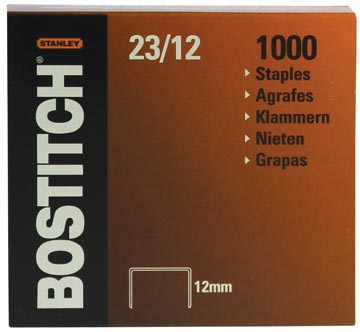 [23-12G] Bostitch Nietjes 23-12-1M, 12 Mm, Verzinkt, Voor B310Hds, 00540, Hd-23L17, Hd-12F