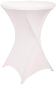 [8712607] Hoes voor statafel, diameter 80 cm, wit