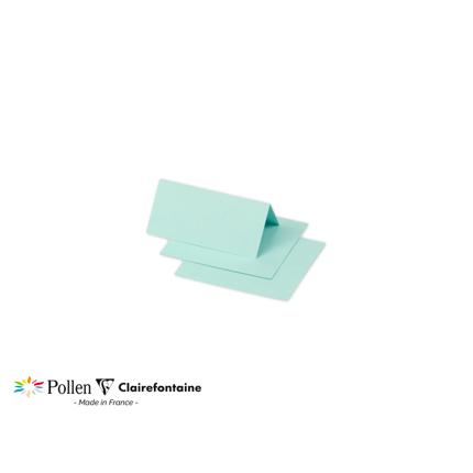 [75033C] Pollen Pak 25 Gevouwen Tafelnaambordjes 210G 85X80 - Vert Jade