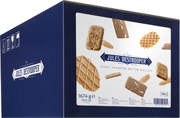 [48442] Jules Destrooper Koekjes, Jules' Assorted Butter Biscuits, Doos Van 300 Stuks