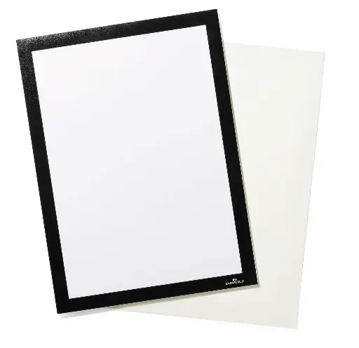 [D496801] Duraframe Grip Voor Textielwanden En Akoestische Wanden (A4, Zwart,1 Stuk)