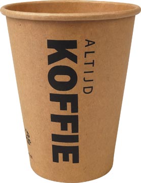 [77604] Beker uit karton (altijd koffie), 300 ml, diameter 90 mm, pak van 50 stuks