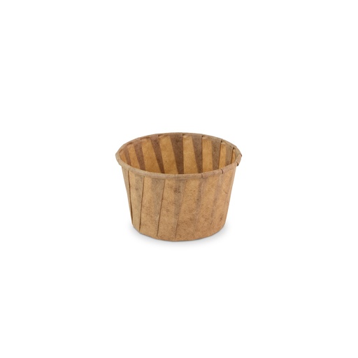 [50528] Bakje papier (FSC®) rond bruin 3.25oz / 96ml  ø66 x h42mm krimp à 200