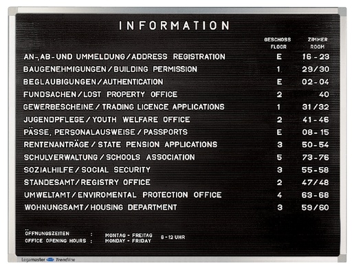 [921004] Letterbord Legamaster Premium 30X40Cm Rubberprofiel