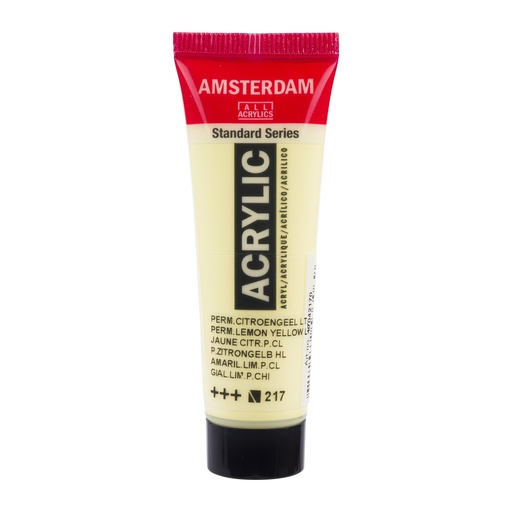 [17042170] Standard Series acrylverf tube 20 ml Permanent Citroengeel Licht 217