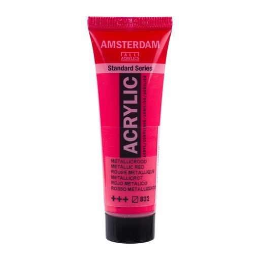 [17048320] Standard Series Acrylverf Tube 20 Ml Metallic Rood 832