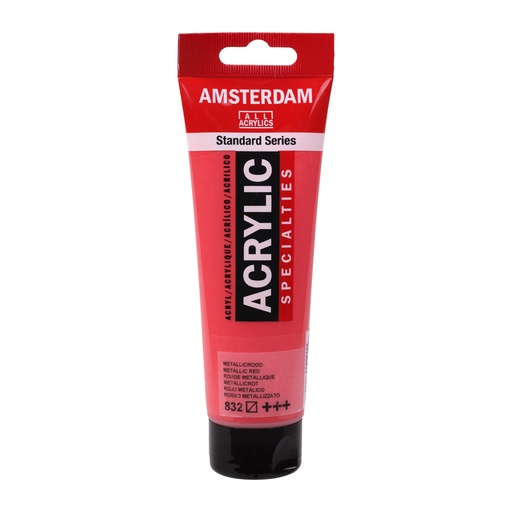 [17098322] Standard Series Acrylverf Tube 120 Ml Metallic Rood 832