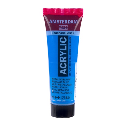 [17048340] Standard Series Acrylverf Tube 20 Ml Metallic Blauw 834