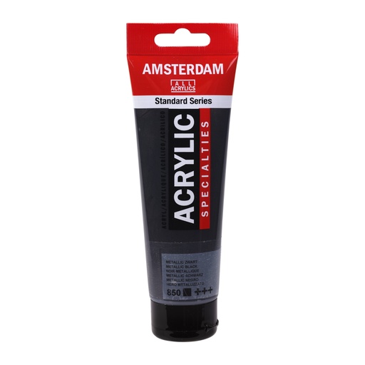 [17098502] Standard Series Acrylverf Tube 120 Ml Metallic Zwart 850