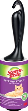 [RS48EU1] Scotch Brite Pluizenkleefroller, Extra Klevend Voor Dierenhaar, 48 Vellen