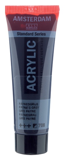 [17047080] Standard Series Acrylverf Tube 20 Ml Paynesgrijs 708
