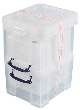 [UB335C] Really Useful Box 35 Liter, Transparant, Pak Van 3 Dozen