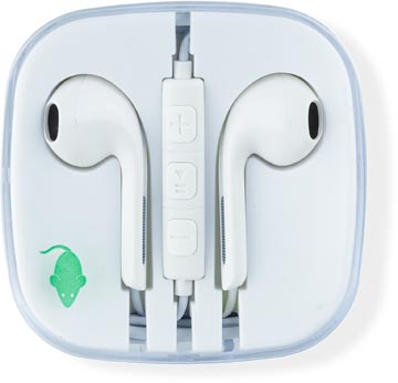 [6956477] Greenmouse Oortjes, 3,5 Mm Jack, Wit