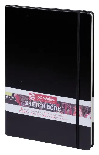 [9314003M] Talens - Art Creation Schetsboek, Zwart, 21X29.7Cm, 140G, 80 Vellen
