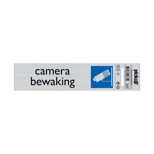 [4631] bord alulook camerabewaking - 165x44 mm zelfklevend