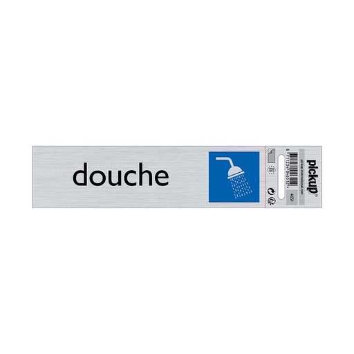 [4651] bord alulook douche - 165x44 mm zelfklevend