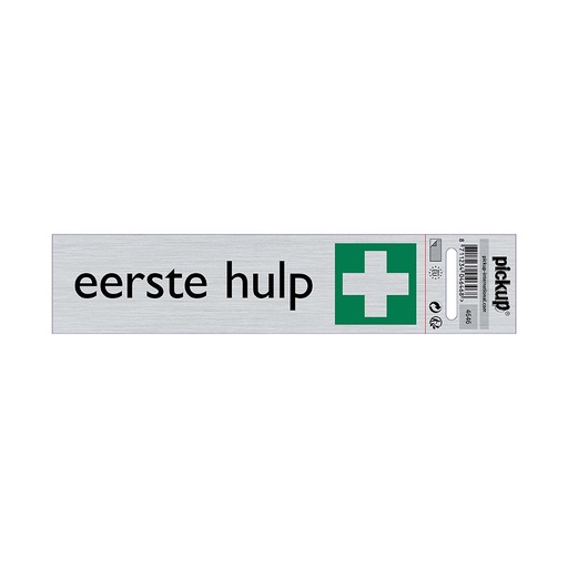[4646] bord alulook eerste hulp - 165x44 mm zelfklevend
