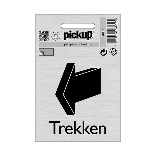 [4832] bord alulook trekken - 80x80 mm zelfklevend