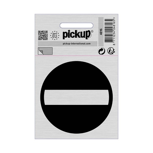[4816] bord alulook verboden toegang - 80x80 mm zelfklevend