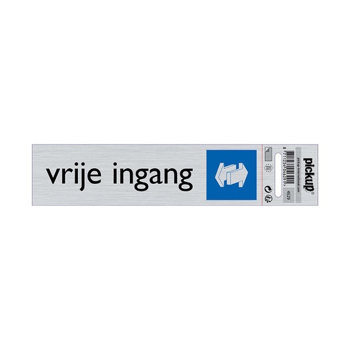 [4630] bord alulook verboden voor honden - 165x44 mm zelfklevend