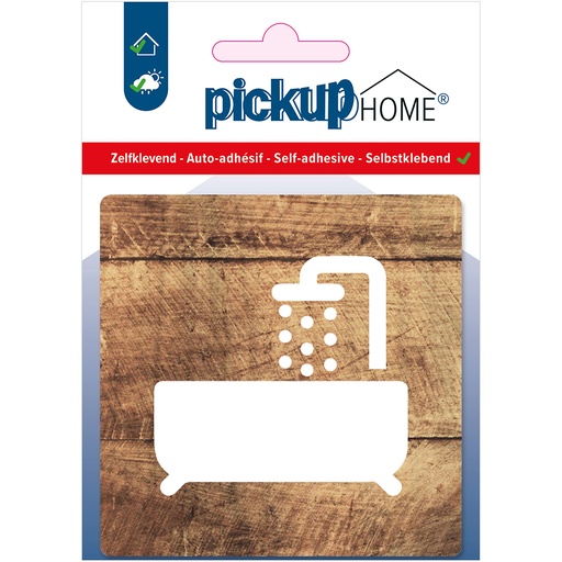 [4219090108] bord badkamer houtlook - 90x90x3 mm acrylaat