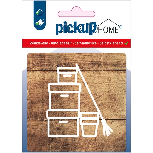 [4219090113] bord bezemkast houtlook - 90x90x3 mm acrylaat