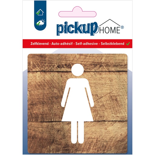 [4219090101] bord dames houtlook - 90x90x3 mm acrylaat