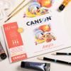 [C31067S000] Vel Canson Acrylic 50X65Cm 400G Canvas Korrel Wit
